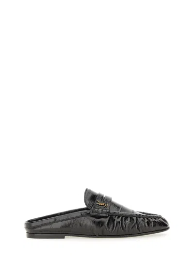 Saint Laurent Moccasin Le Loafer In Black