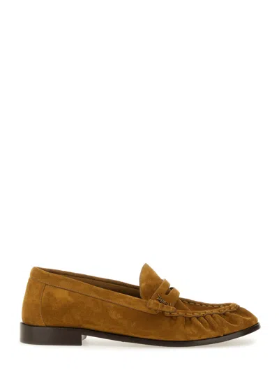 Saint Laurent Moccasin Le Loafer In Brown