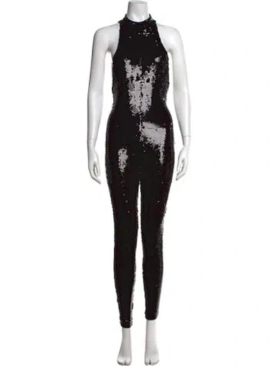 Pre-owned Saint Laurent Mock Neck Jumpsuit In Black