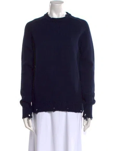 Pre-owned Saint Laurent Mock Neck Sweater In Black