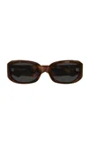 Saint Laurent Eyewear Oval Frame Sunglasses In Multi