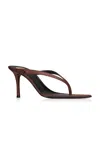 Saint Laurent Sue High-heeled Sandals In Brown