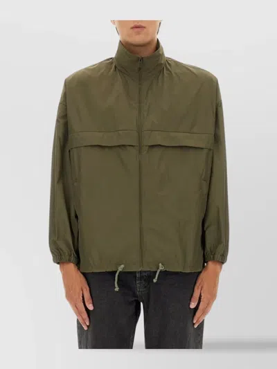 SAINT LAURENT MODERN JACKET WITH DRAWSTRING AND HIGH COLLAR