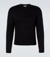 Saint Laurent Mohair And Wool-blend Sweater In Black