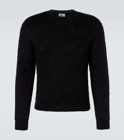 Saint Laurent Mohair And Wool-blend Sweater In Black