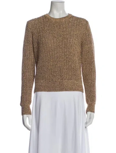 Pre-owned Saint Laurent Mohair Crew Neck Sweater