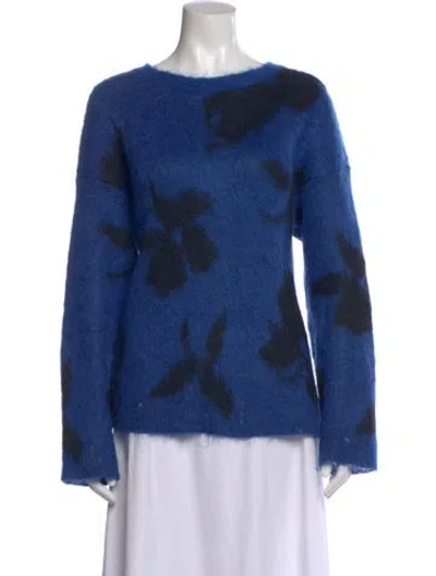 Pre-owned Saint Laurent Mohair Printed Sweater In Multi