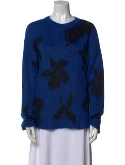 Pre-owned Saint Laurent Mohair Printed Sweater In Multi