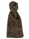 Saint Laurent Mohair Scarf With Leopard Pattern And Soft Texture