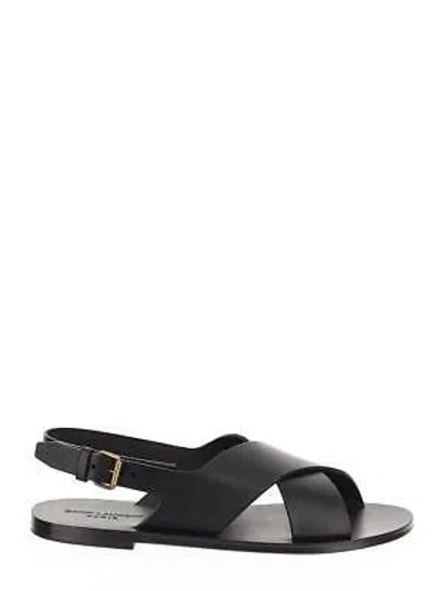 Pre-owned Saint Laurent Mojave Sandals In Black