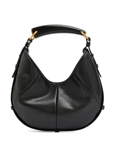 Saint Laurent Mombasa Crescent Shoulder Bag In Orange