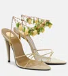 Saint Laurent Mon Chéri 110 Leather Slingback Sandals In Yellow