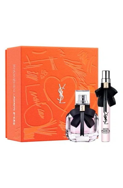 Saint Laurent Mon Paris Eau De Parfum Gift Set $122 Value In White