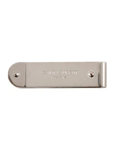 Pre-owned Saint Laurent Money Clip In Silver