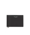 Saint Laurent Money Clip Wallet In Black
