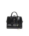 Saint Laurent Monogram Baby Cabas Bag In Black
