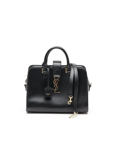 Saint Laurent Monogram Baby Cabas Bag In Black