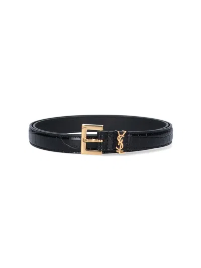 SAINT LAURENT MONOGRAM BELT