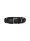 Saint Laurent Monogram Belt In Black