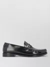Saint Laurent Monogram Calf Leather Loafers Round Toe In Multi