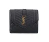 Saint Laurent Monogram Compact Tri-fold Wallet