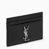 Saint Laurent Monogram Black Credit Card Holder Men In Black