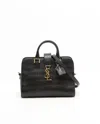 Saint Laurent Monogram Croc Baby Cabas Bag In Black