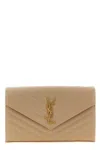 Saint Laurent 'monogram' Crossbody Bag In Sand