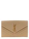 Saint Laurent Monogram Crossbody Bags Beige In Nude