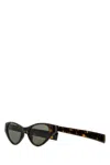 Saint Laurent Occhiali Da Sole Sl M144 In Acetato Stampato Donna In Darkhavanalightgoldgrey
