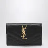 Saint Laurent Small Monogram Envelope Wallet In Black