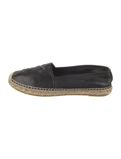 Pre-owned Saint Laurent Monogram Espadrilles Leather Espadrilles In Multicolor