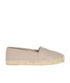 Saint Laurent Cassandre Espadrilles In Nude