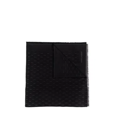 SAINT LAURENT SAINT LAURENT CASSANDRE MONOGRAM LARGE SCARF