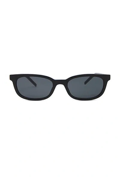 Saint Laurent Monogram Hinge Xs Cat Eye Sunglasses In Black