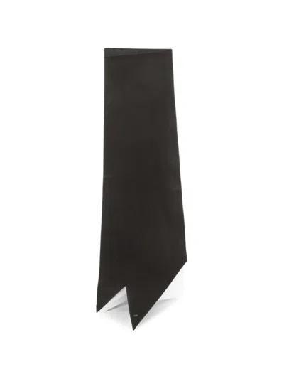 Pre-owned Saint Laurent Monogram Jacquard Bandeau Scarf In Black