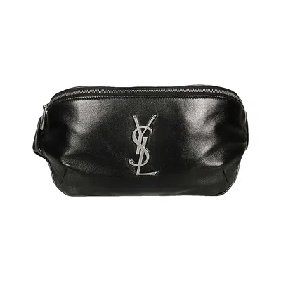 Pre-owned Saint Laurent Monogram Leather Belt Bag 'black' | Men's Size Onesize