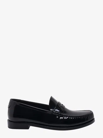SAINT LAURENT MONOGRAM LEATHER LOAFER