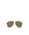Saint Laurent Monogram M11 Sunglasses In Brown