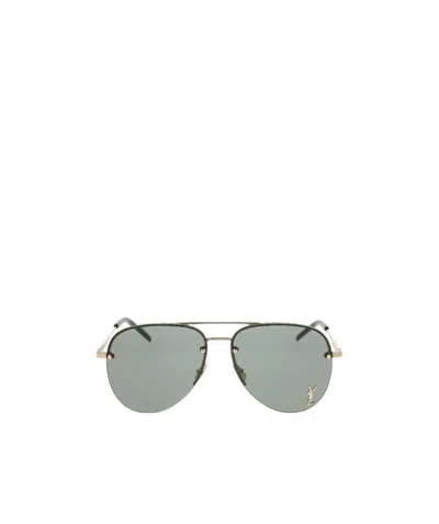 Saint Laurent Monogram M11 Sunglasses In Gray