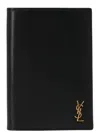 Saint Laurent Monogram Travel Document Holder In Black