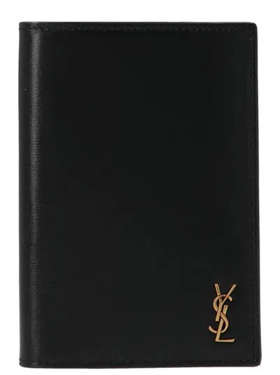 SAINT LAURENT MONOGRAM PASSPORT HOLDER