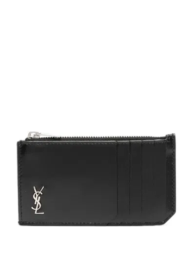 SAINT LAURENT SAINT LAURENT MONOGRAM-PLAQUE CARDHOLDER