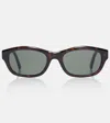 Saint Laurent Monogram Rectangular Sunglasses In Pink