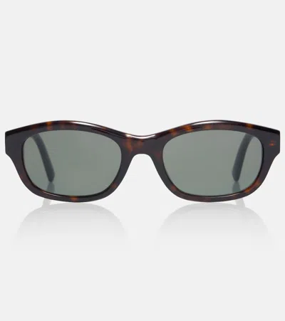 Saint Laurent Monogram Rectangular Sunglasses In Pink