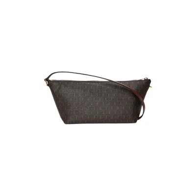 Pre-owned Saint Laurent Monogram Sac Homme Bag 'chocolate' In Brown