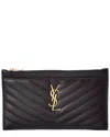 Saint Laurent Monogram Small Leather Pouch