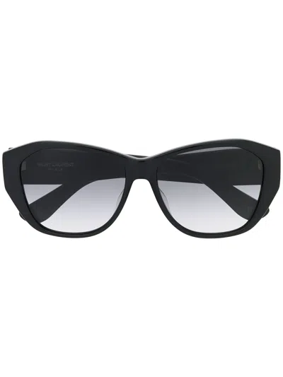 Saint Laurent Monogram Sunglasses In Black