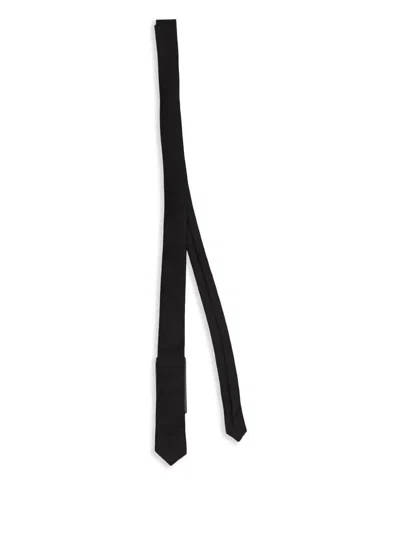Saint Laurent Monogram Tie Accessories In Black