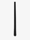Saint Laurent Monogram Tie In Black